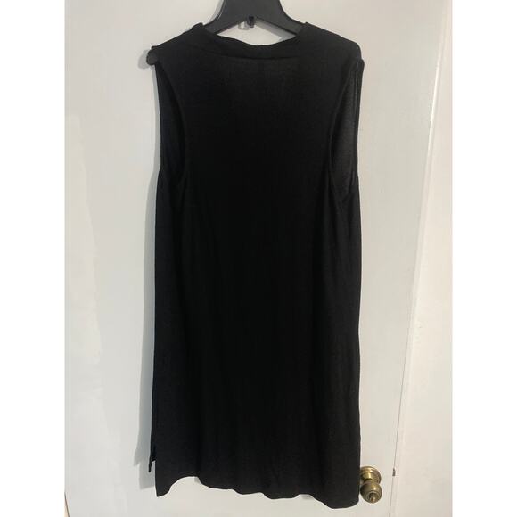 Z Supply Brooklyn cowl neck dress women’s size M black soft stretchy comfy basic - Picture 4 of 6